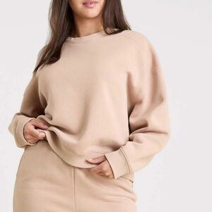 nuuds Beige Long Sleeve Crewneck Sweatshirt